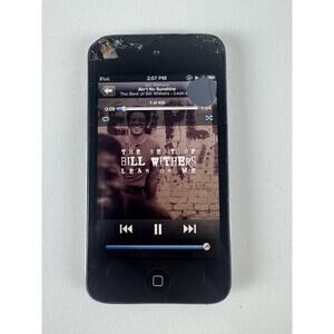 Apple iPod Touch 2nd Gen 8GB Black Media Player Used‎ Cracked Screen Music Video